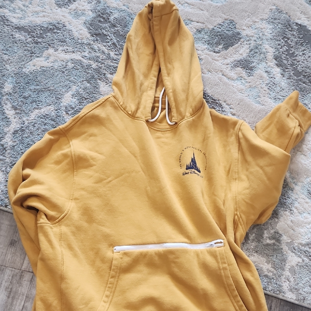 Disney Gold Hoodie Sweatshirt
